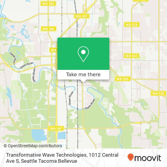 Mapa de Transformative Wave Technologies, 1012 Central Ave S