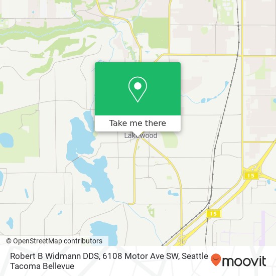 Robert B Widmann DDS, 6108 Motor Ave SW map