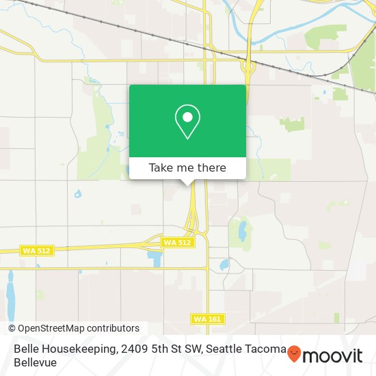 Mapa de Belle Housekeeping, 2409 5th St SW