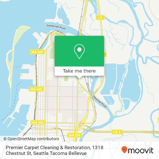 Mapa de Premier Carpet Cleaning & Restoration, 1318 Chestnut St