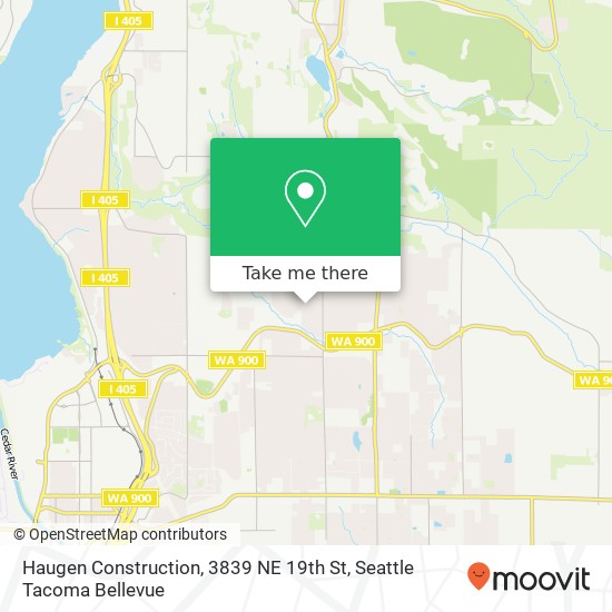 Mapa de Haugen Construction, 3839 NE 19th St