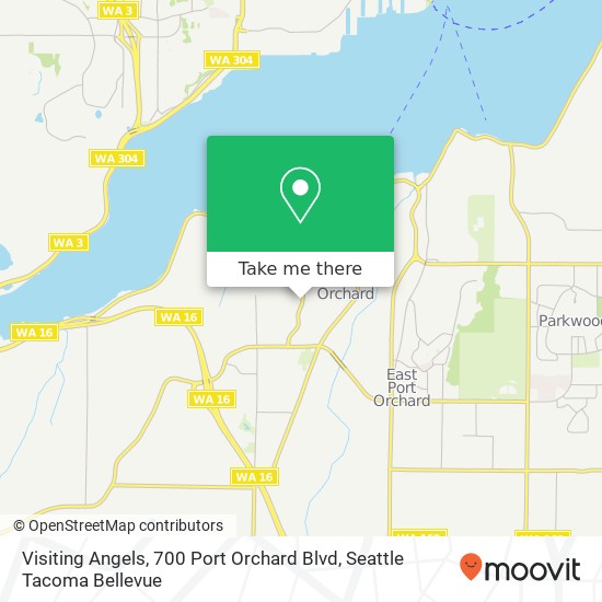 Visiting Angels, 700 Port Orchard Blvd map