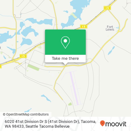 6020 41st Division Dr S (41st Division Dr), Tacoma, WA 98433 map