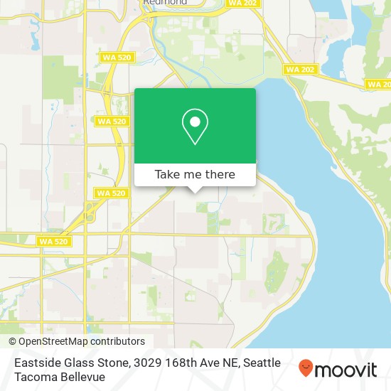 Mapa de Eastside Glass Stone, 3029 168th Ave NE