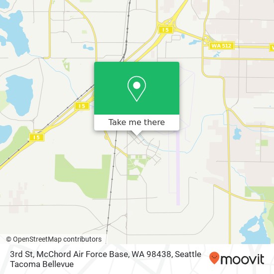 Mapa de 3rd St, McChord Air Force Base, WA 98438