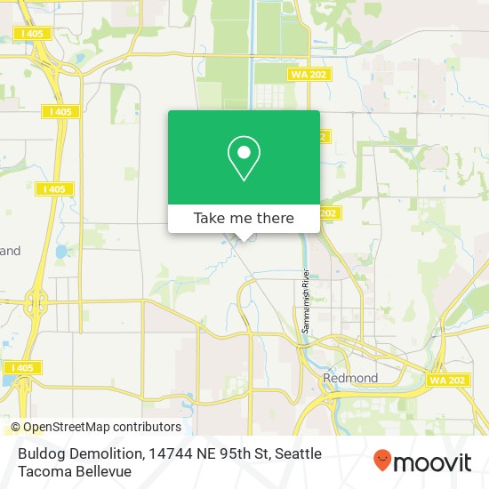Mapa de Buldog Demolition, 14744 NE 95th St