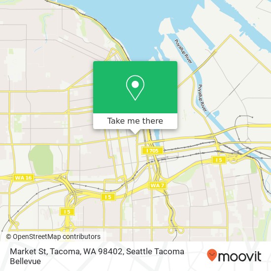 Market St, Tacoma, WA 98402 map