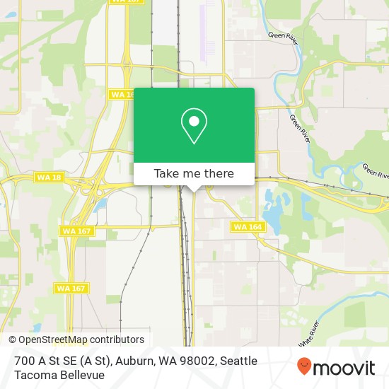 Mapa de 700 A St SE (A St), Auburn, WA 98002