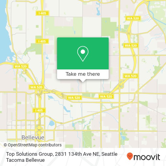 Mapa de Top Solutions Group, 2831 134th Ave NE