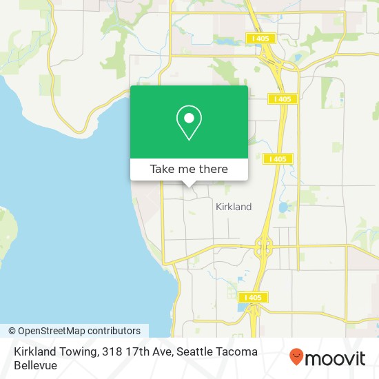 Mapa de Kirkland Towing, 318 17th Ave