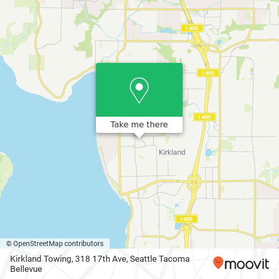 Kirkland Towing, 318 17th Ave map