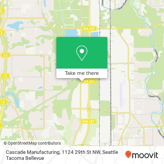 Mapa de Cascade Manufacturing, 1124 29th St NW