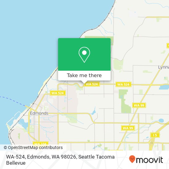 Mapa de WA-524, Edmonds, WA 98026