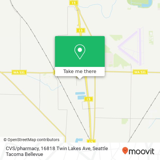 Mapa de CVS / pharmacy, 16818 Twin Lakes Ave