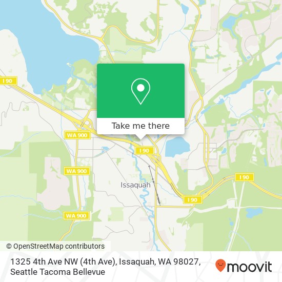 Mapa de 1325 4th Ave NW (4th Ave), Issaquah, WA 98027