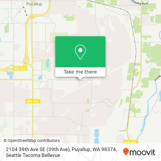 Mapa de 2104 39th Ave SE (39th Ave), Puyallup, WA 98374