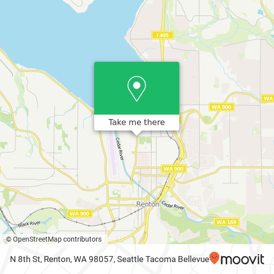 Mapa de N 8th St, Renton, WA 98057