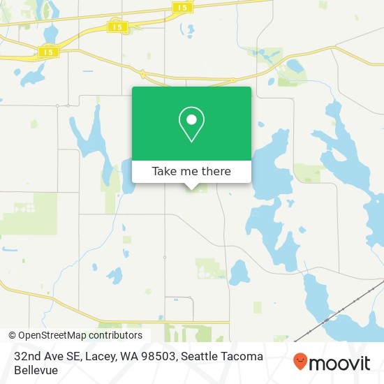 Mapa de 32nd Ave SE, Lacey, WA 98503