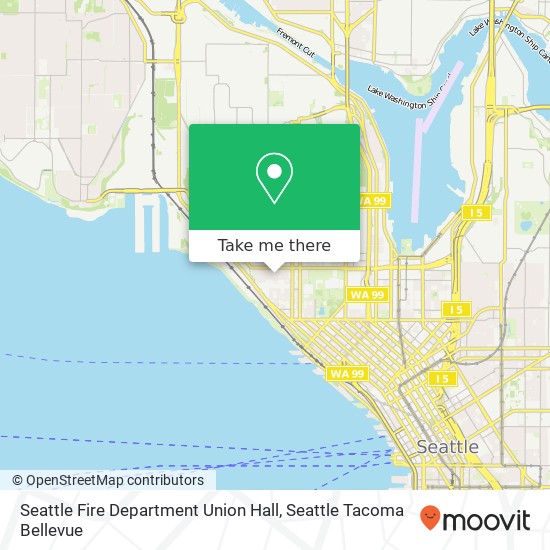 Seattle Fire Department Union Hall map