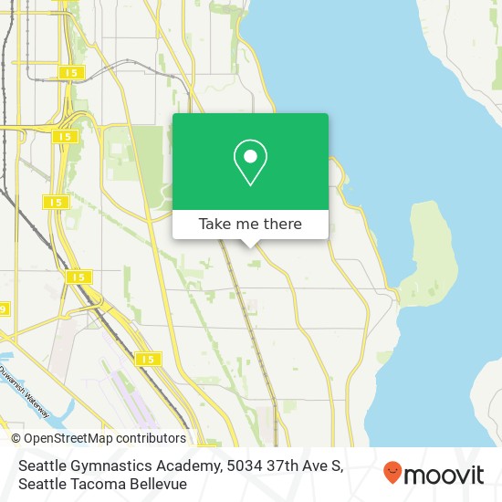 Seattle Gymnastics Academy, 5034 37th Ave S map