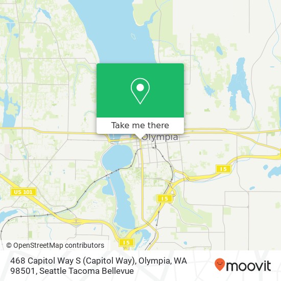 Mapa de 468 Capitol Way S (Capitol Way), Olympia, WA 98501