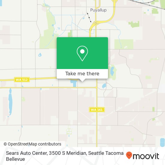 Mapa de Sears Auto Center, 3500 S Meridian