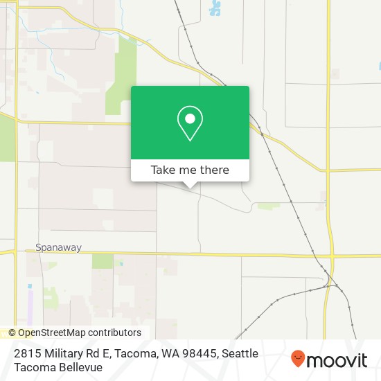 Mapa de 2815 Military Rd E, Tacoma, WA 98445
