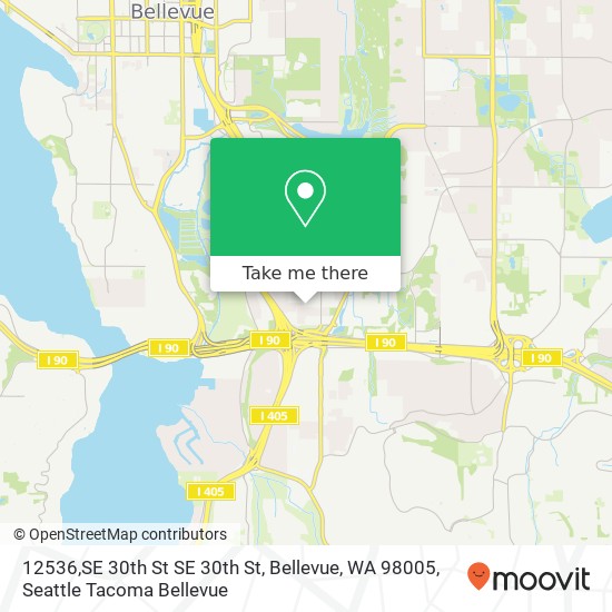 12536,SE 30th St SE 30th St, Bellevue, WA 98005 map