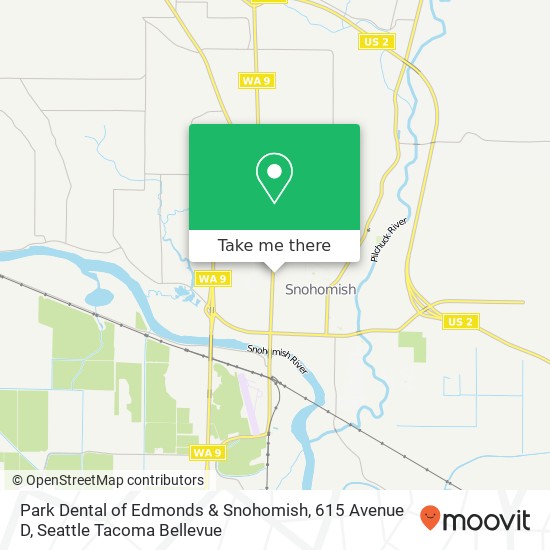 Mapa de Park Dental of Edmonds & Snohomish, 615 Avenue D