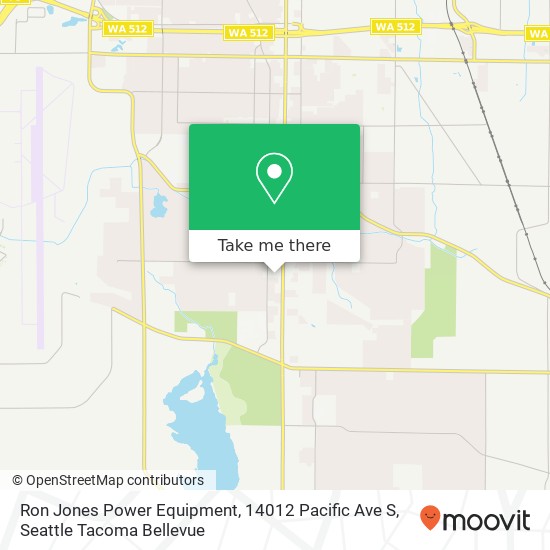 Ron Jones Power Equipment, 14012 Pacific Ave S map