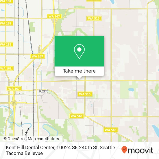 Mapa de Kent Hill Dental Center, 10024 SE 240th St