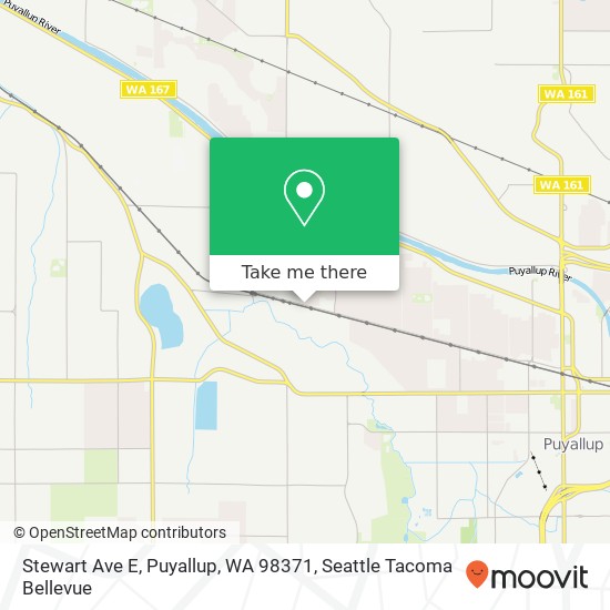 Mapa de Stewart Ave E, Puyallup, WA 98371