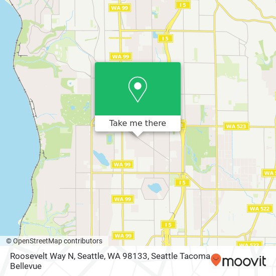 Roosevelt Way N, Seattle, WA 98133 map