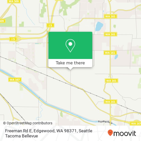 Mapa de Freeman Rd E, Edgewood, WA 98371