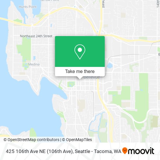 Mapa de 425 106th Ave NE