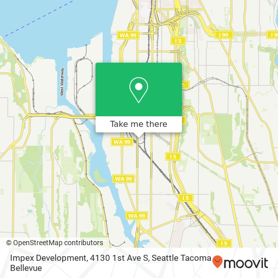 Mapa de Impex Development, 4130 1st Ave S