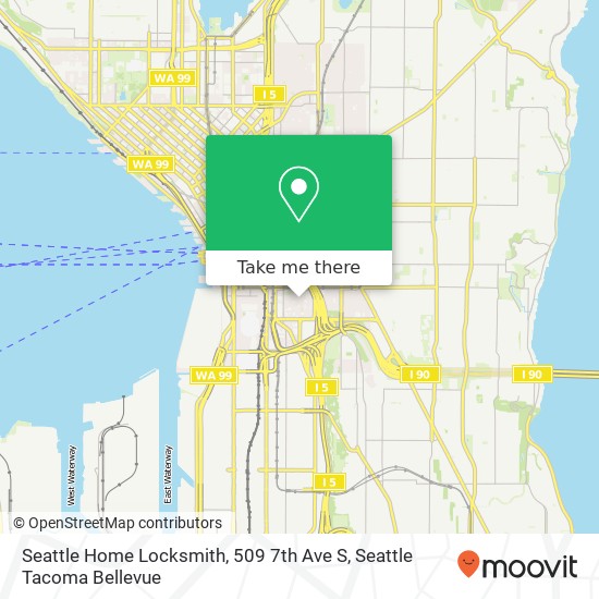 Mapa de Seattle Home Locksmith, 509 7th Ave S