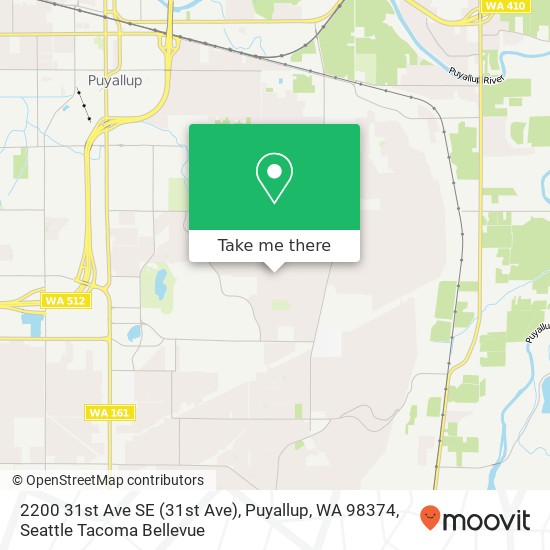 Mapa de 2200 31st Ave SE (31st Ave), Puyallup, WA 98374