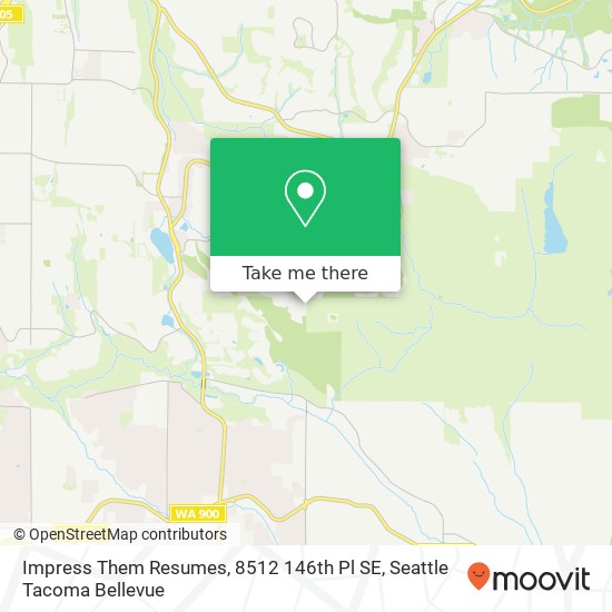 Mapa de Impress Them Resumes, 8512 146th Pl SE