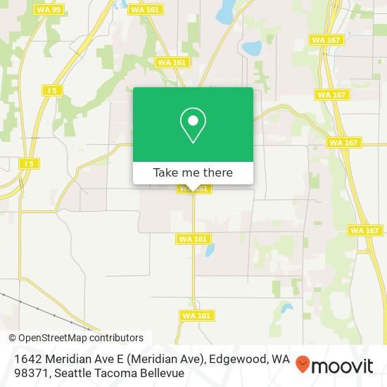 Mapa de 1642 Meridian Ave E (Meridian Ave), Edgewood, WA 98371