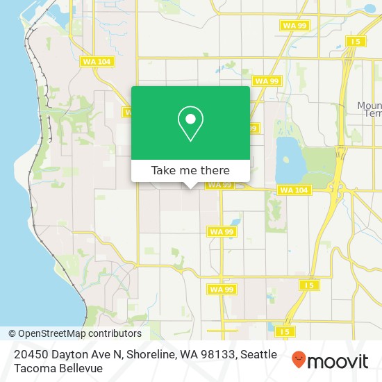 20450 Dayton Ave N, Shoreline, WA 98133 map