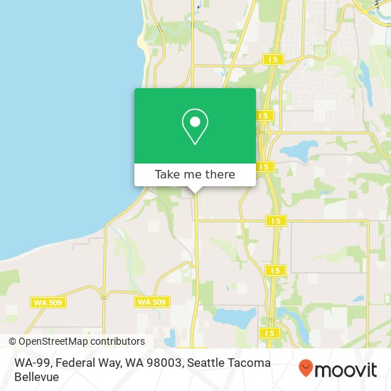 Mapa de WA-99, Federal Way, WA 98003