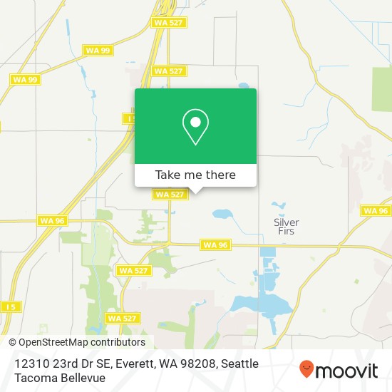 Mapa de 12310 23rd Dr SE, Everett, WA 98208