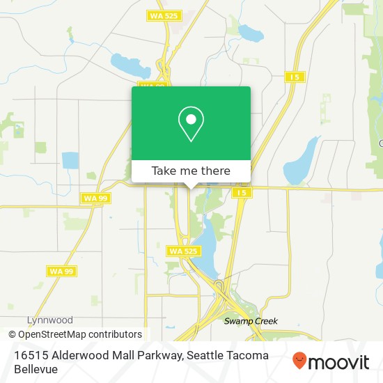 Mapa de 16515 Alderwood Mall Parkway, 16515 Alderwood Mall Pkwy, Lynnwood, WA 98037, USA