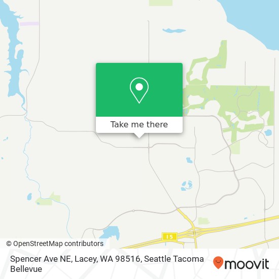 Mapa de Spencer Ave NE, Lacey, WA 98516