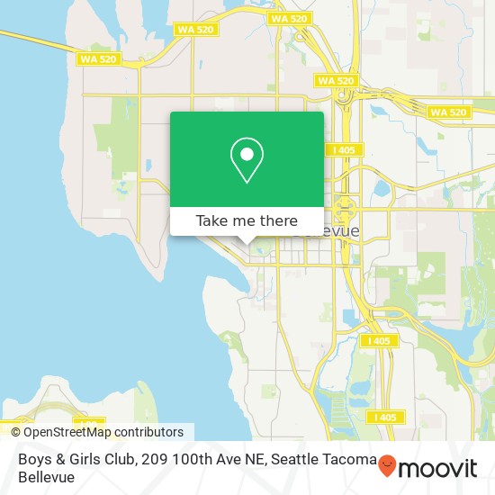 Mapa de Boys & Girls Club, 209 100th Ave NE