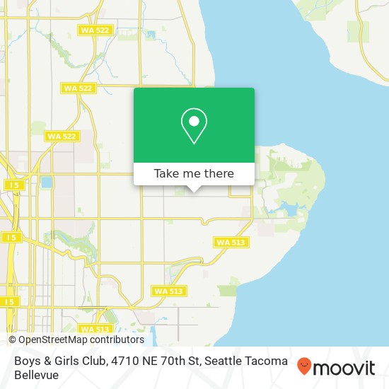 Mapa de Boys & Girls Club, 4710 NE 70th St