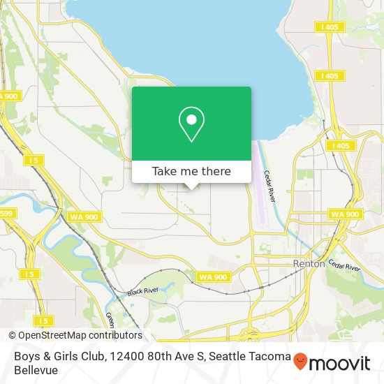 Mapa de Boys & Girls Club, 12400 80th Ave S