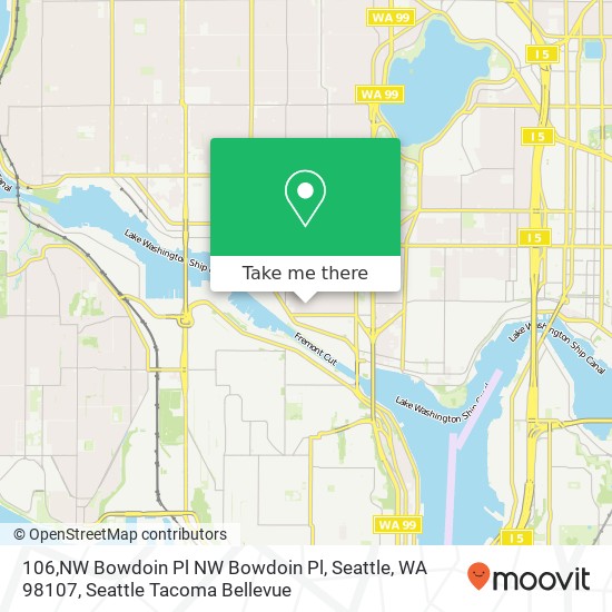 106,NW Bowdoin Pl NW Bowdoin Pl, Seattle, WA 98107 map