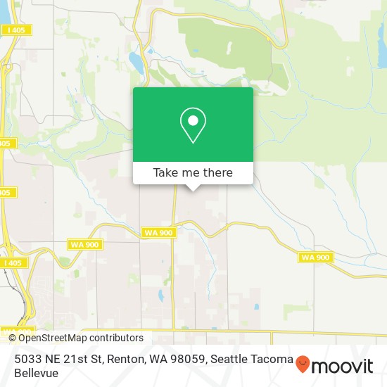 Mapa de 5033 NE 21st St, Renton, WA 98059